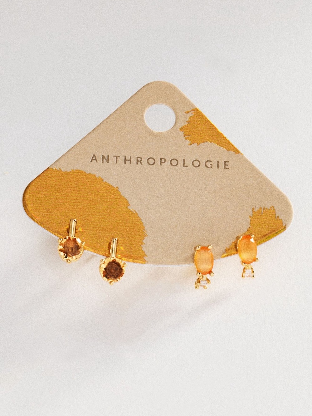 Anthropologie Multi-Stone Earrings, Set of 2 NEW